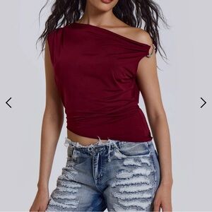 Jaded London drape top